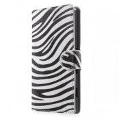 Plånboksfodral till Sony Xperia Z3+ - Zebra