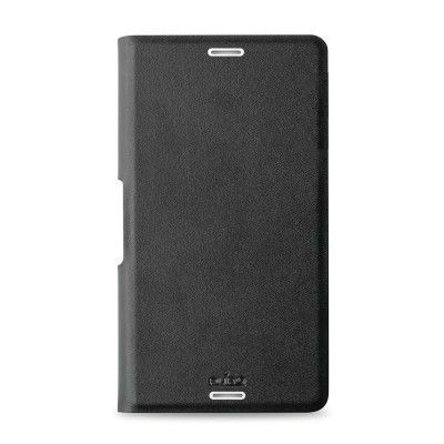 Puro Sony Xperia Z3 Compact Cover w/horiz.flip + slot - Svart