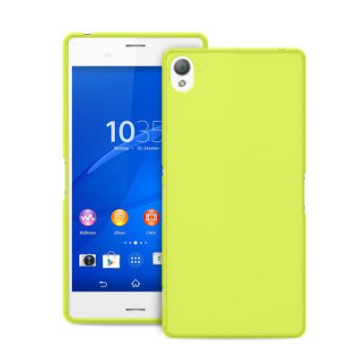 Puro Sony Xperia Z3 Compact Ultra-Slim 0.3 + Skärmskydd - Lime G