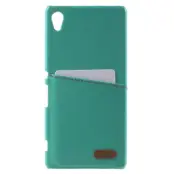 Roar Korea Läder Skal med kortfack till Sony Xperia Z3+ (Turkos)