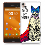 Skal till Sony Xperia Z3 - Color my world - Katt