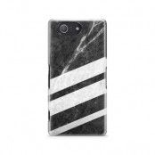 Skal till Sony Xperia Z3 Compact - Black Striped Marble