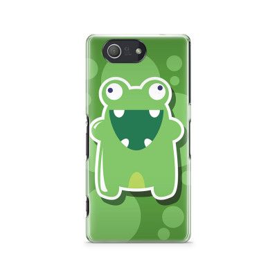 Skal till Sony Xperia Z3 Compact - Bubbelmonster Groda - Grön