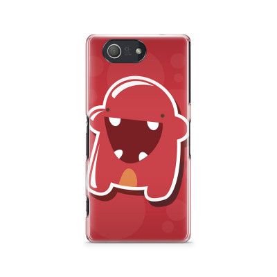 Skal till Sony Xperia Z3 Compact - Bubbelmonster - Röd