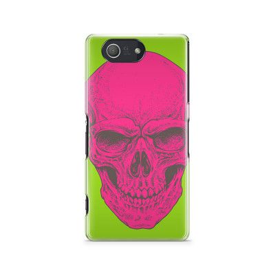 Skal till Sony Xperia Z3 Compact - Dödskalle - Magenta