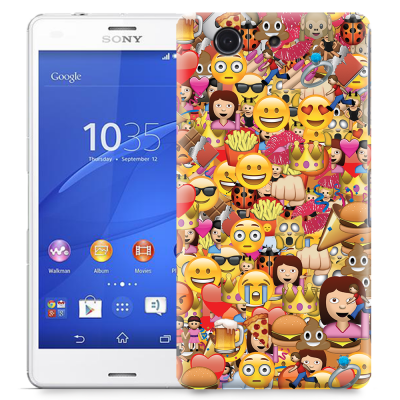 Skal till Sony Xperia Z3 Compact - Emoji - Kollage