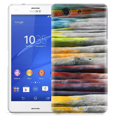 Skal till Sony Xperia Z3 Compact - Färgade stockar