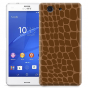 Skal till Sony Xperia Z3 Compact - Fläckar - Brun