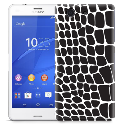 Skal till Sony Xperia Z3 Compact - Fläckar - Svart