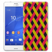 Skal till Sony Xperia Z3 Compact - Flätat - Grön/Rosa