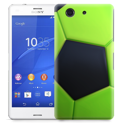 Skal till Sony Xperia Z3 Compact - Fotboll - Grön