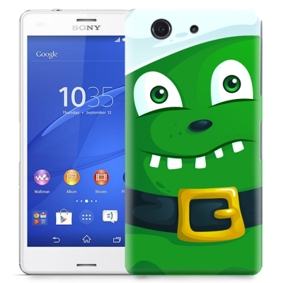 Skal till Sony Xperia Z3 Compact - Grönt slajm-monster