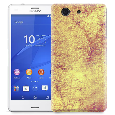 Skal till Sony Xperia Z3 Compact - Grunge texture - Gul