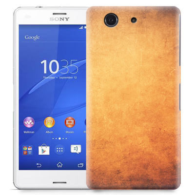 Skal till Sony Xperia Z3 Compact - Grunge texture - Orange