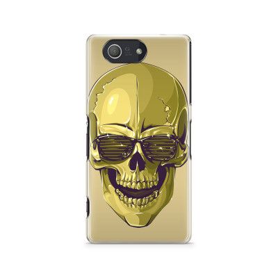 Skal till Sony Xperia Z3 Compact - Hipster Skull Gul