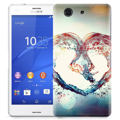 Skal till Sony Xperia Z3 Compact - Hjärta - Vatten