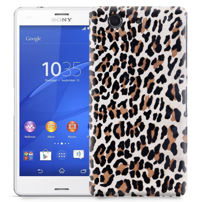 Skal till Sony Xperia Z3 Compact - Leopard oljefärg