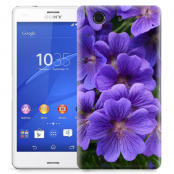 Skal till Sony Xperia Z3 Compact - Lila blommor