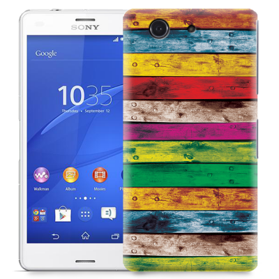 Skal till Sony Xperia Z3 Compact - Målade brädor