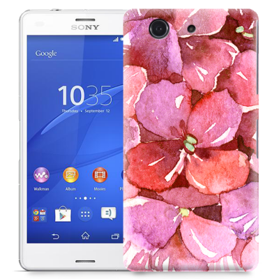 Skal till Sony Xperia Z3 Compact - Målning - Blommor