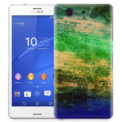 Skal till Sony Xperia Z3 Compact - Målning - Grön