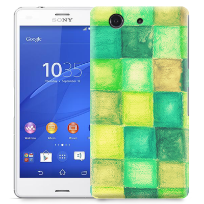 Skal till Sony Xperia Z3 Compact - Målning - Rutor