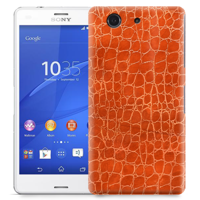 Skal till Sony Xperia Z3 Compact - Mönster - Orange