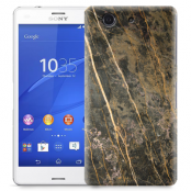 Skal till Sony Xperia Z3 Compact - Marble - Brun