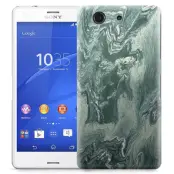 Skal till Sony Xperia Z3 Compact - Marble - Grön