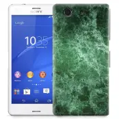 Skal till Sony Xperia Z3 Compact - Marble - Grön