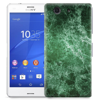 Skal till Sony Xperia Z3 Compact - Marble - Grön