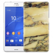 Skal till Sony Xperia Z3 Compact - Marble - Gul