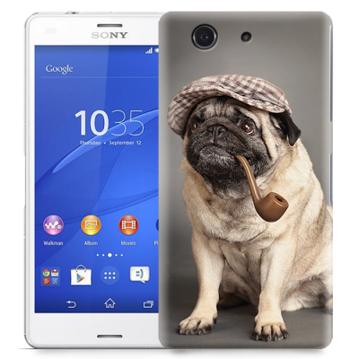 Skal till Sony Xperia Z3 Compact - Mops med keps