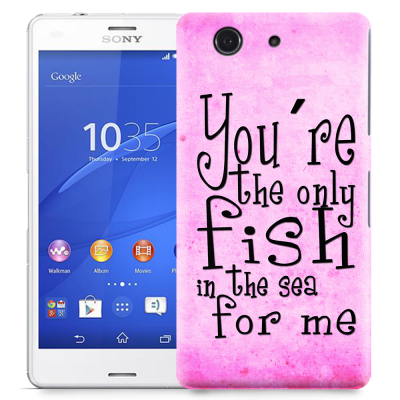 Skal till Sony Xperia Z3 Compact - Only Fish Pink