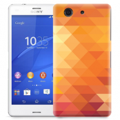 Skal till Sony Xperia Z3 Compact - Polygon - Orange