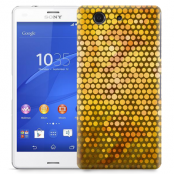 Skal till Sony Xperia Z3 Compact - Prickig - Orange