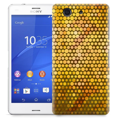 Skal till Sony Xperia Z3 Compact - Prickig - Orange