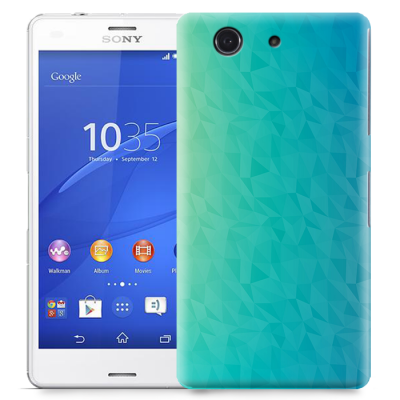 Skal till Sony Xperia Z3 Compact - Prismor - Grön