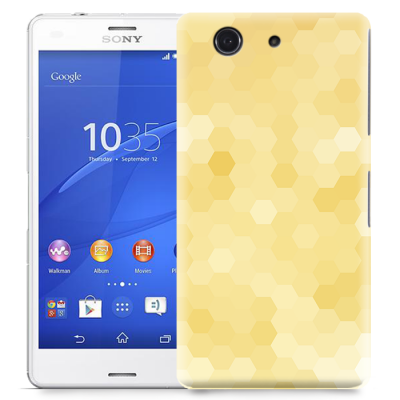 Skal till Sony Xperia Z3 Compact - Prismor - Gul