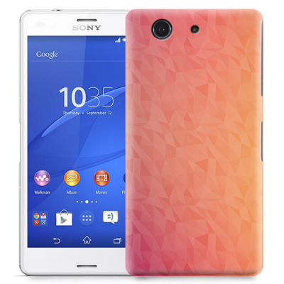 Skal till Sony Xperia Z3 Compact - Prismor - Rosa/Orange