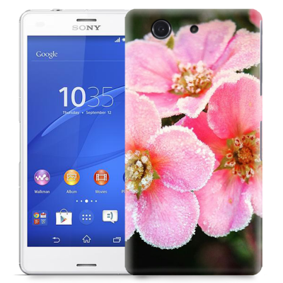 Skal till Sony Xperia Z3 Compact - Rosa blommor