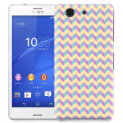 Skal till Sony Xperia Z3 Compact - Rutor Lila/Gul