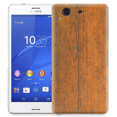 Skal till Sony Xperia Z3 Compact - Slitet trä