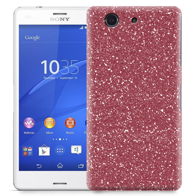 Skal till Sony Xperia Z3 Compact - Stardust - Vinröd