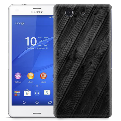 Skal till Sony Xperia Z3 Compact - Svart trä