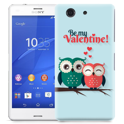 Skal till Sony Xperia Z3 Compact - Ugglor - Be my valentine