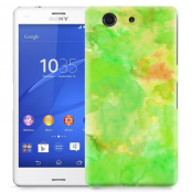 Skal till Sony Xperia Z3 Compact - Vattenfärg - Grön/Gul