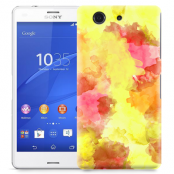 Skal till Sony Xperia Z3 Compact - Vattenfärg - Gul/Röd