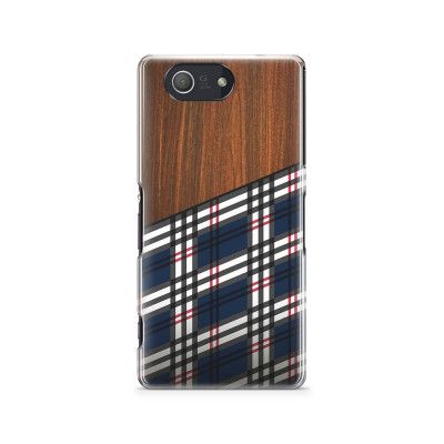 Skal till Sony Xperia Z3 Compact - Wooden Scottish Tartan B