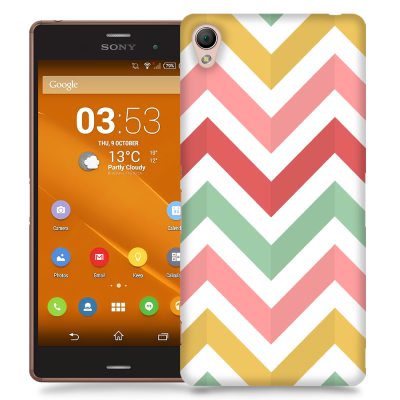 Skal till Sony Xperia Z3 - Färgade ränder